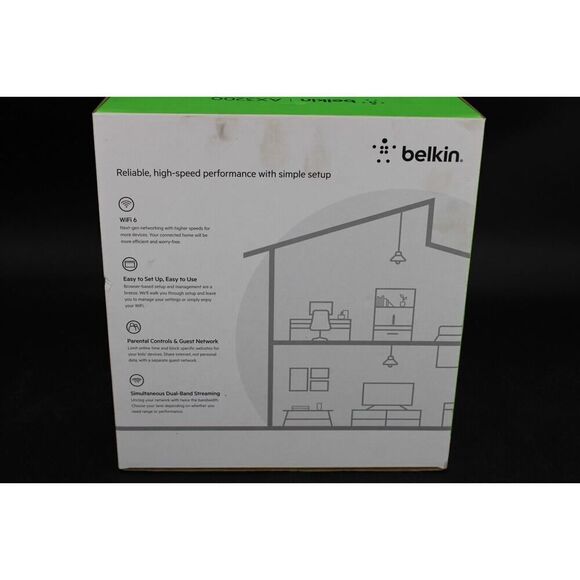 *NEW* Belkin AX3200 Wireless Dual Band Router (RT3200) (Up To 3.2 Gbps) (WiFi 6) - Picture 6 of 8